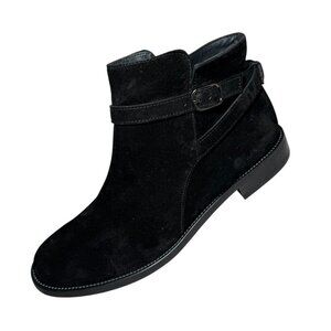 NEW $535 Paul Green Women's Reeve  Booties Black Soft Suede Size 7 UK/ US 9.5